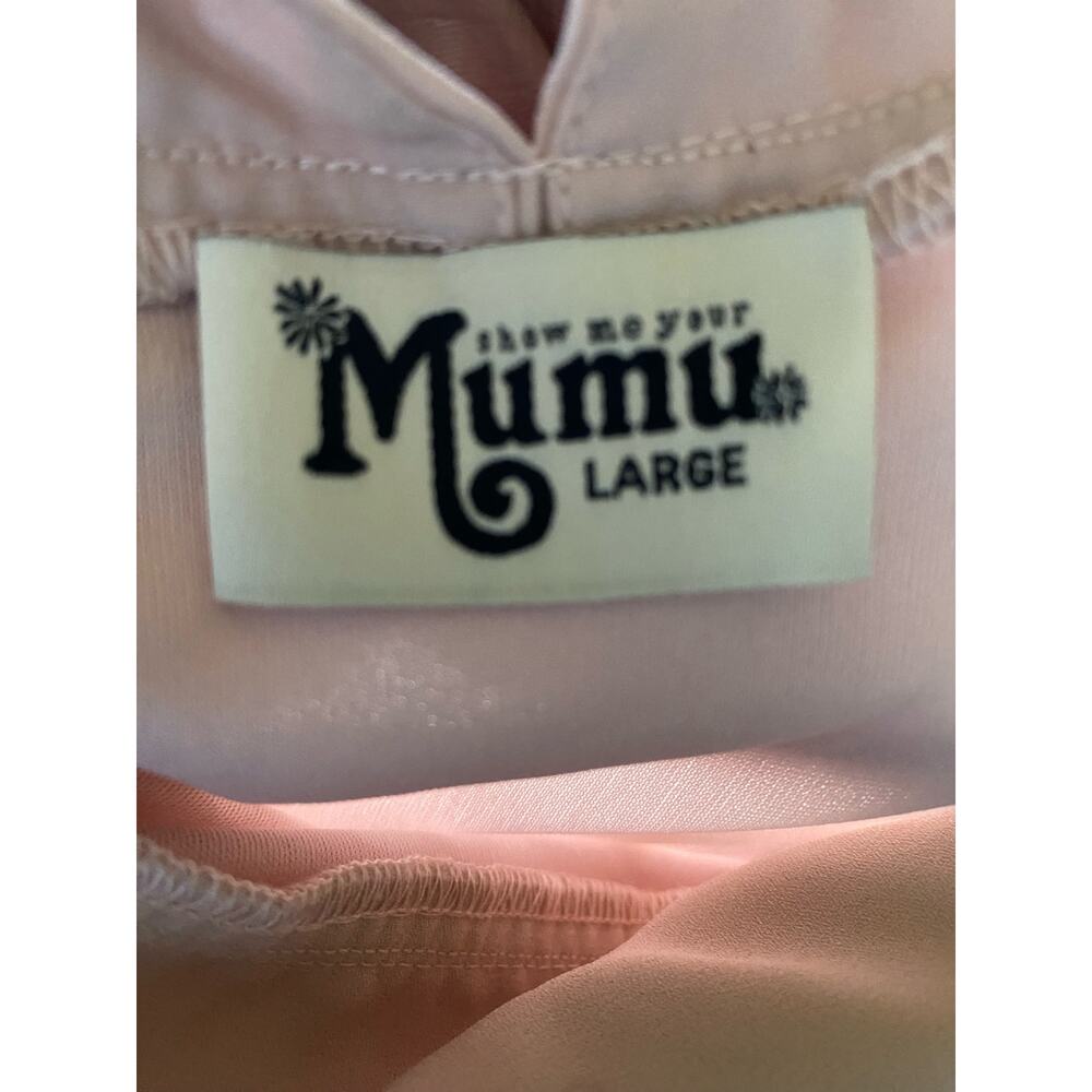 Show Me Your MuMu Mariah Wrap thin strap v-neck party barbiecore Dress Large - Picture 8 of 10